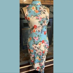 Wei Ye Na Floral Bodycon Dress 👗